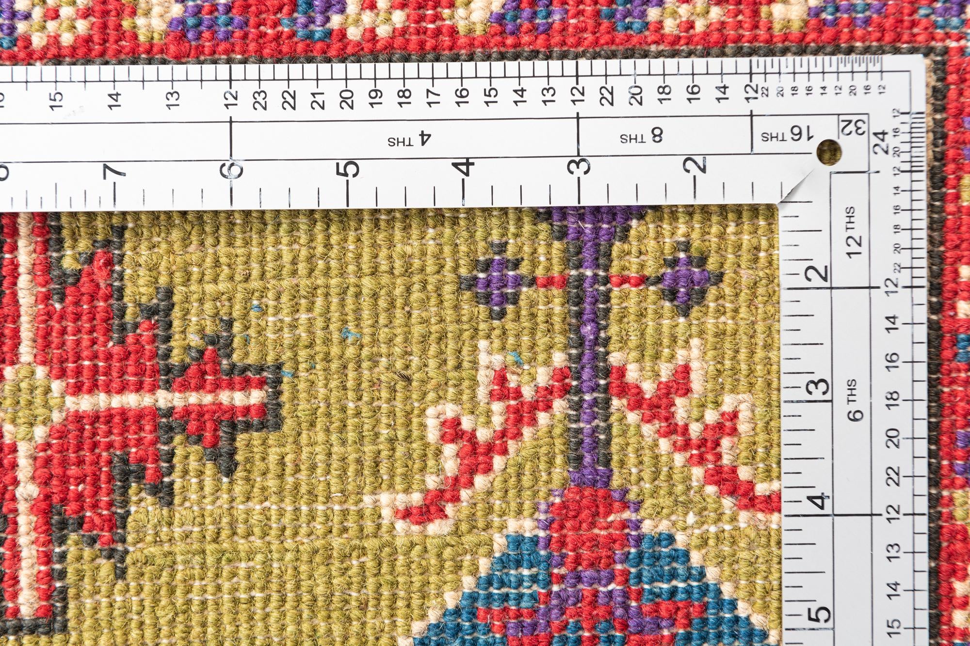 4' x 6' 2 Hand Knotted Kazak Rug