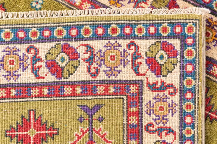 4' x 6' 2 Hand Knotted Kazak Rug