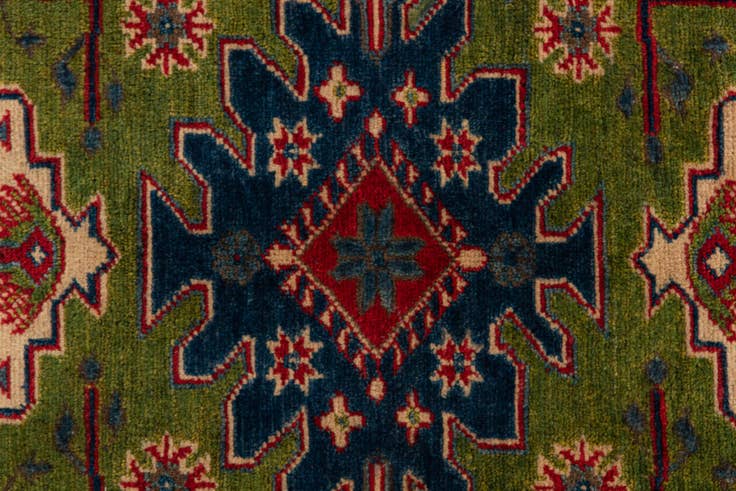 Detail image of 2' 10 x 4' Hand Knotted Kazak Rug