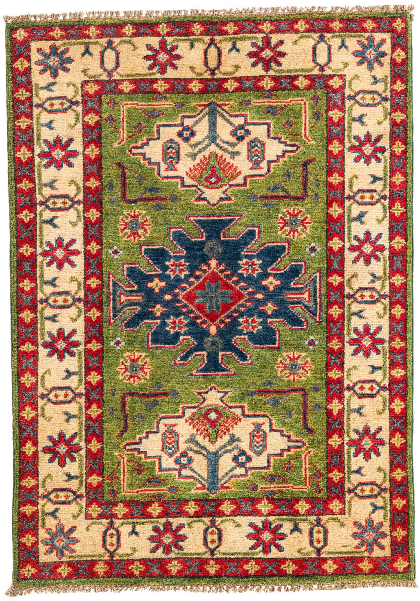 2' 10 x 4' Hand Knotted Kazak Rug