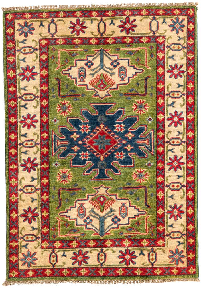 2' 10 x 4' Hand Knotted Kazak Rug