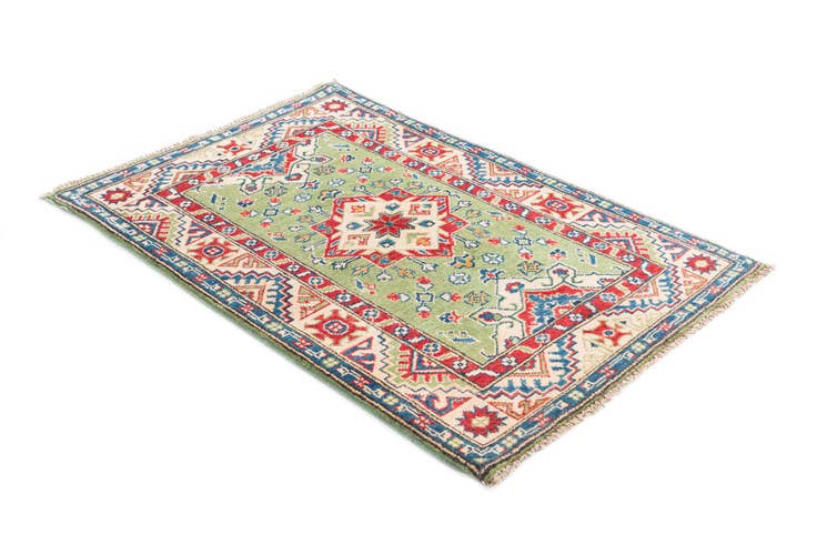 Detail image of 2' 9 x 4' 2 Hand Knotted Kazak Rug