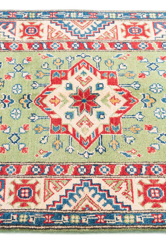 Detail image of 2' 9 x 4' 2 Hand Knotted Kazak Rug
