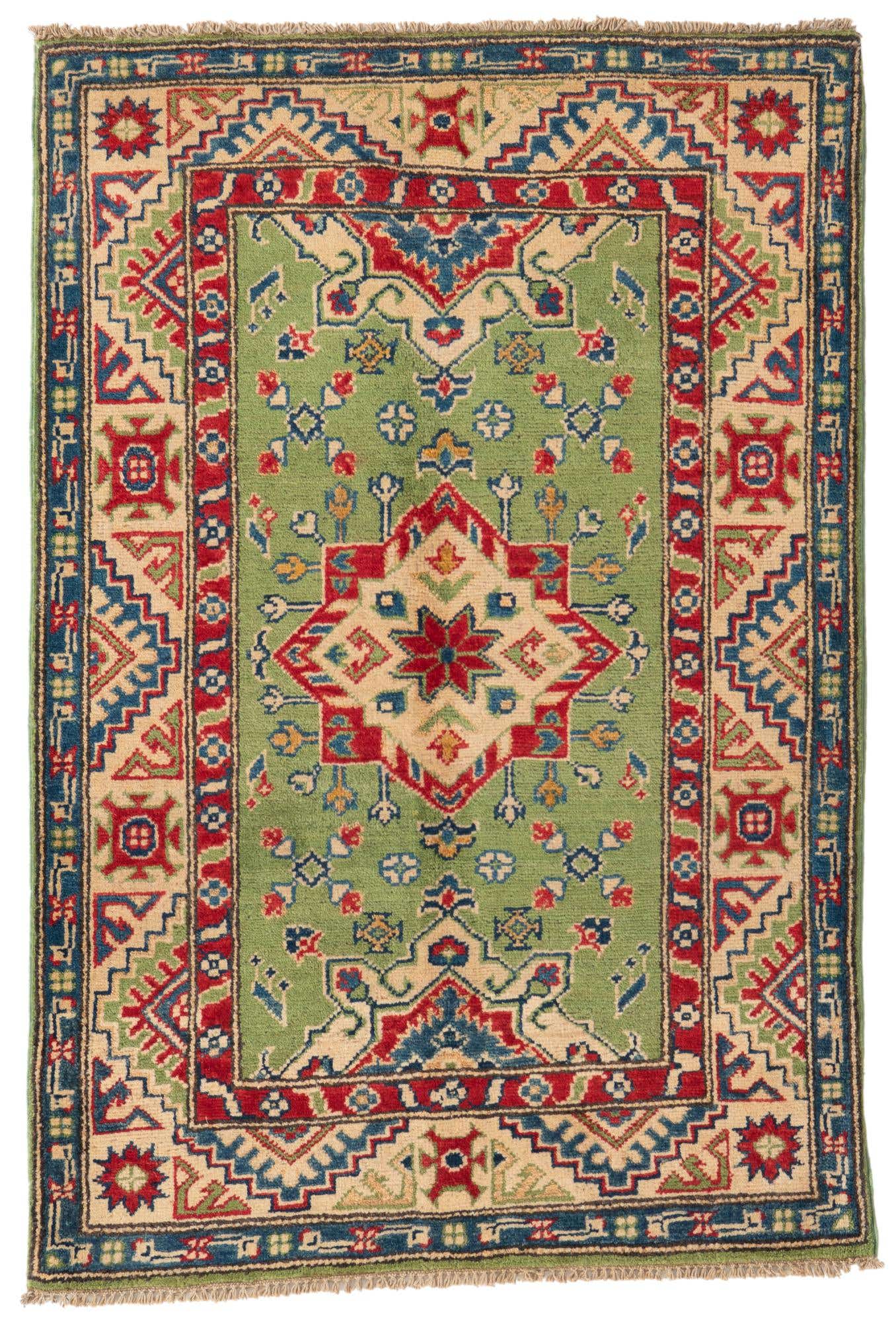 2' 9 x 4' 2 Hand Knotted Kazak Rug