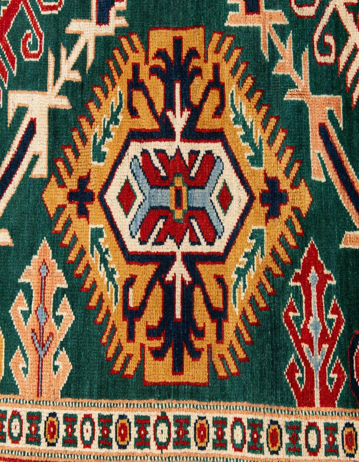 Detail image of 8' 3 x 11' 4  Hand Knotted Kazak Rug
