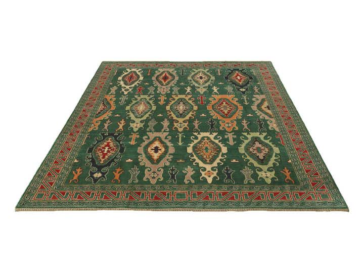 6' 9 x 9' 9 Hand Knotted Kazak Rug