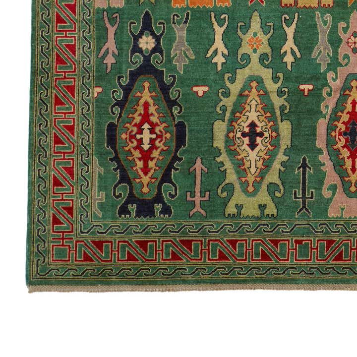 6' 9 x 9' 9 Hand Knotted Kazak Rug