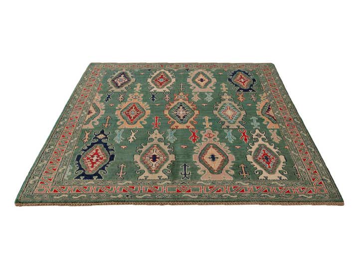 5' 9 x 7' 9 Hand Knotted Kazak Rug