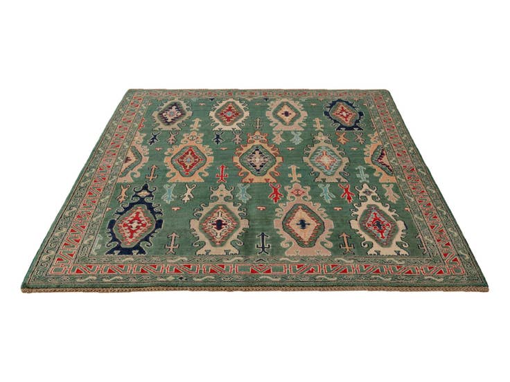 Detail image of 5' 9 x 7' 9 Hand Knotted Kazak Rug