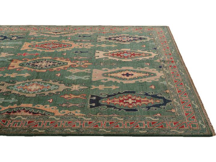 5' 9 x 7' 9 Hand Knotted Kazak Rug