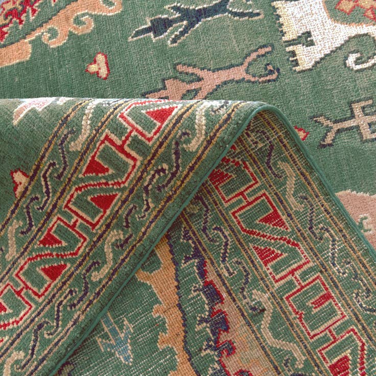 Detail image of 5' 9 x 7' 9 Hand Knotted Kazak Rug