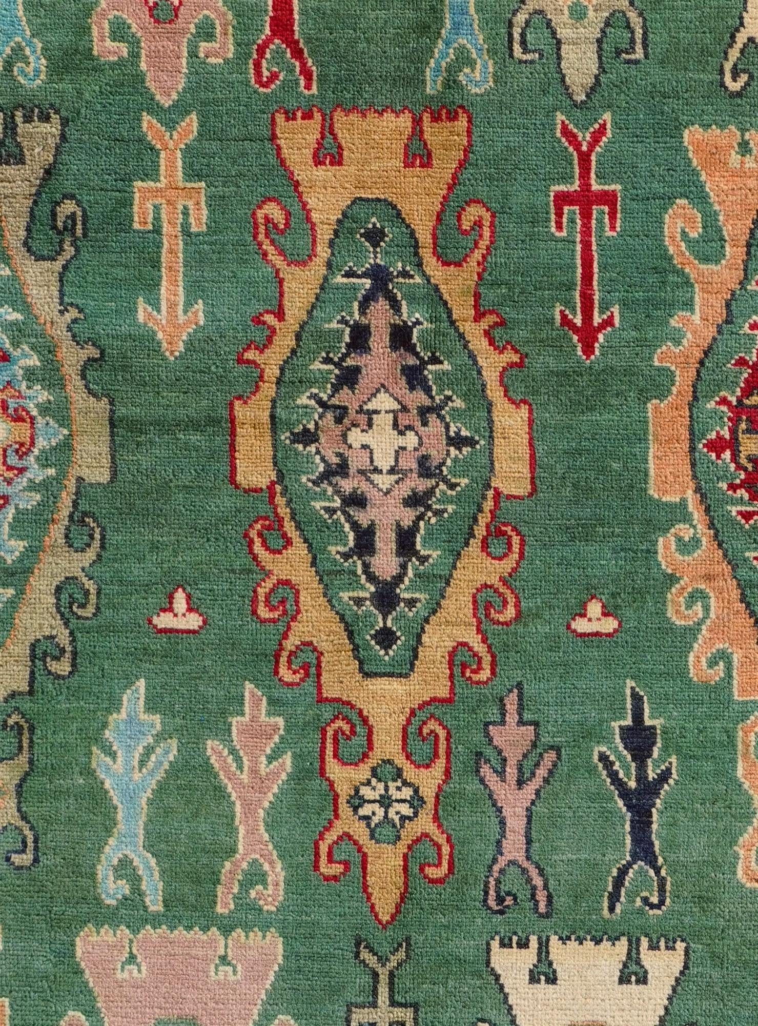 5' 9 x 7' 9 Hand Knotted Kazak Rug