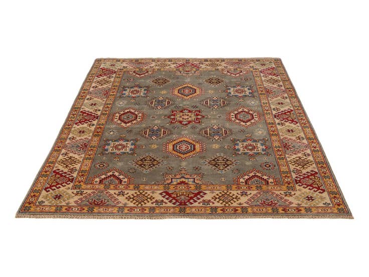 Detail image of 5' 8 x 8' 1 Hand Knotted Kazak Rug
