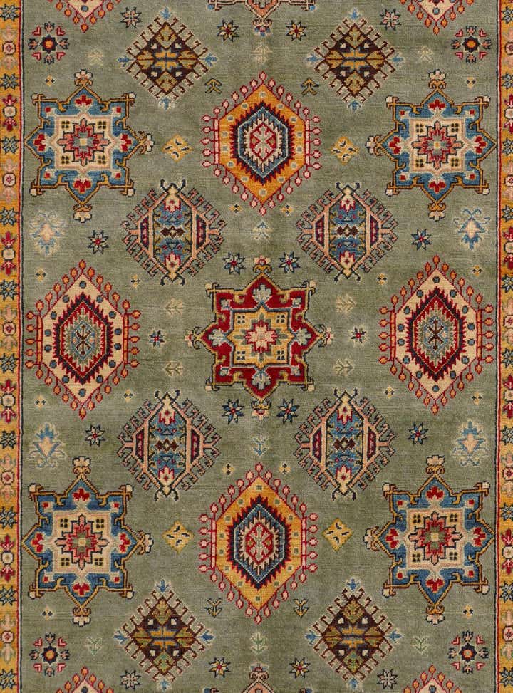 5' 8 x 8' 1 Hand Knotted Kazak Rug