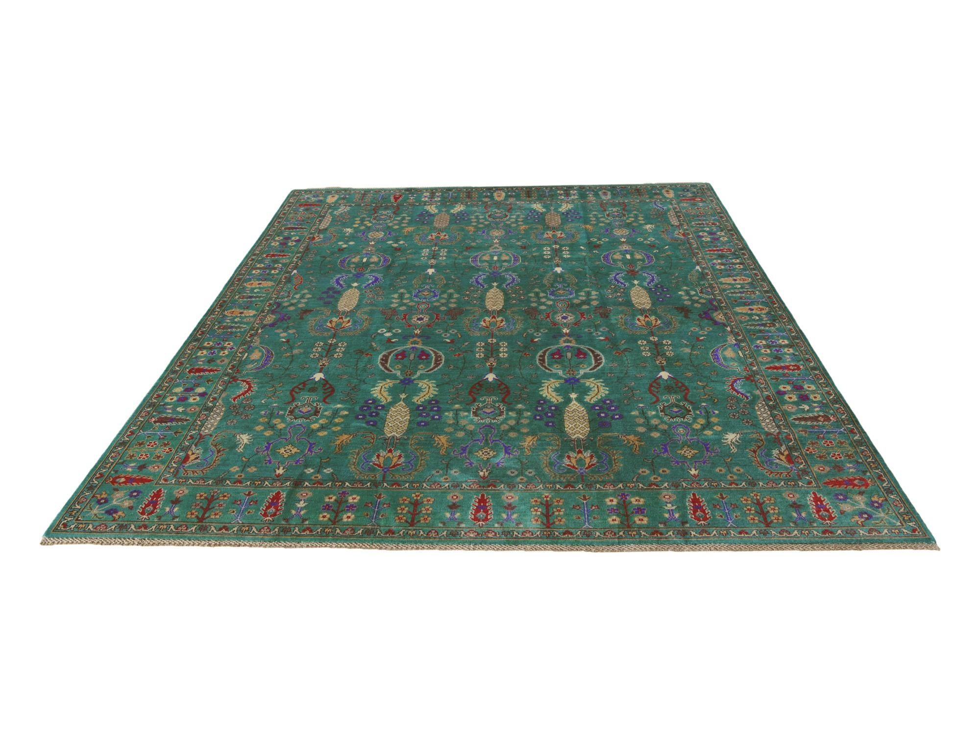 7' 10 x 9' 8 Hand Knotted Kazak Rug