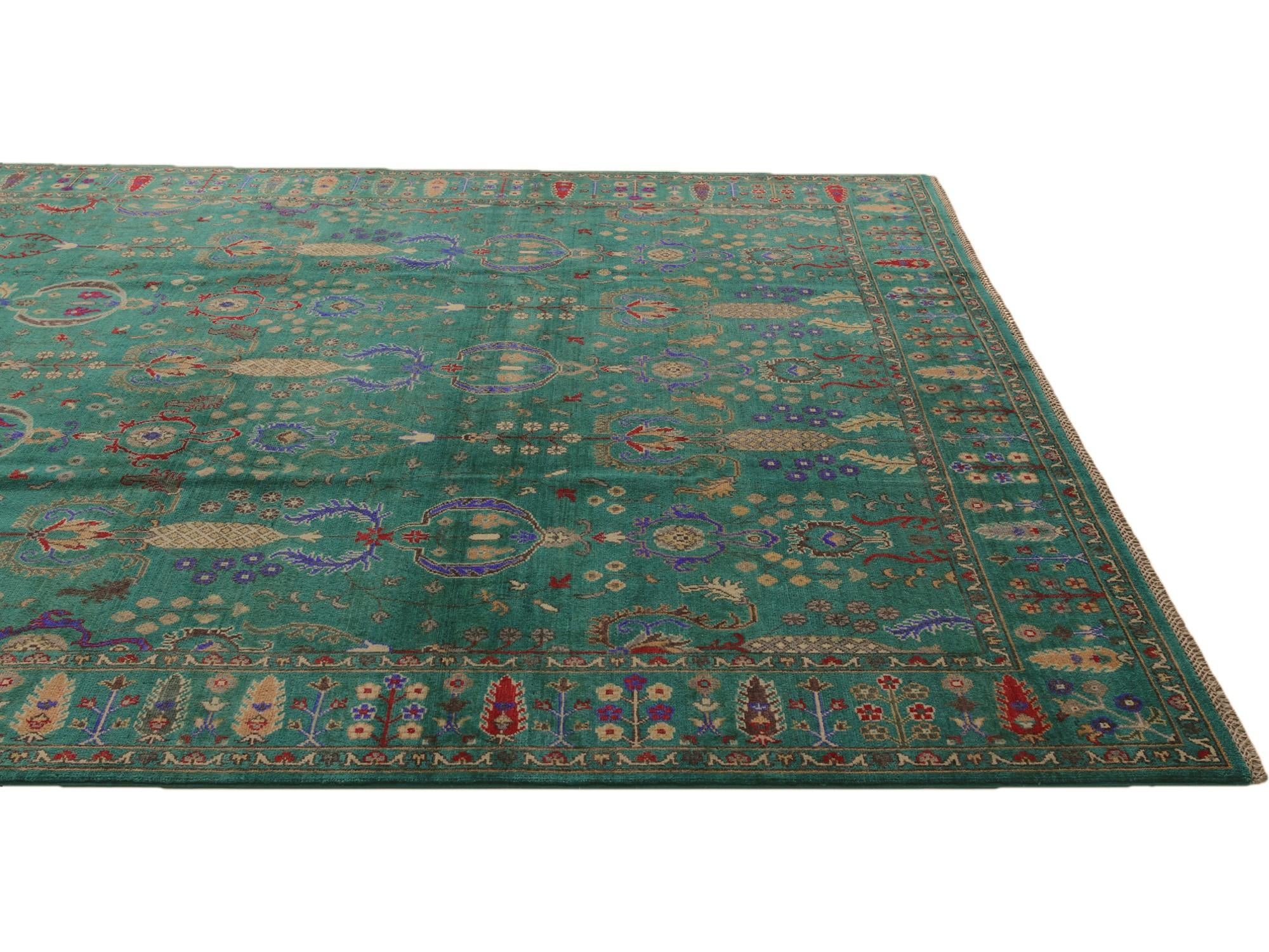7' 10 x 9' 8 Hand Knotted Kazak Rug