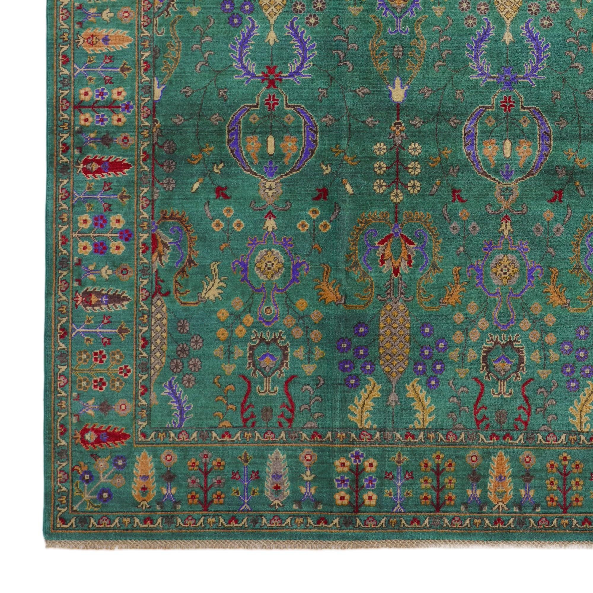7' 10 x 9' 8 Hand Knotted Kazak Rug