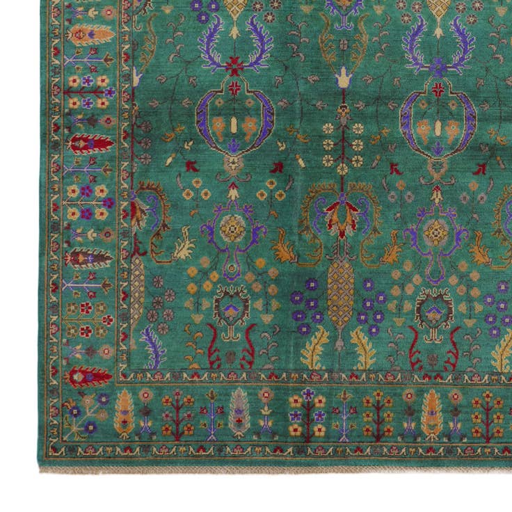 Detail image of 7' 10 x 9' 8 Hand Knotted Kazak Rug