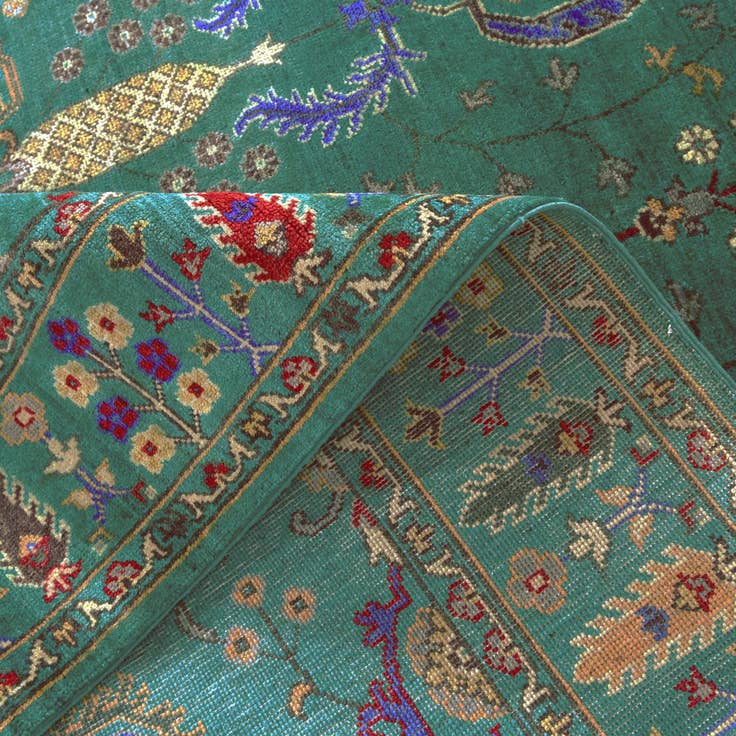 Detail image of 7' 10 x 9' 8 Hand Knotted Kazak Rug