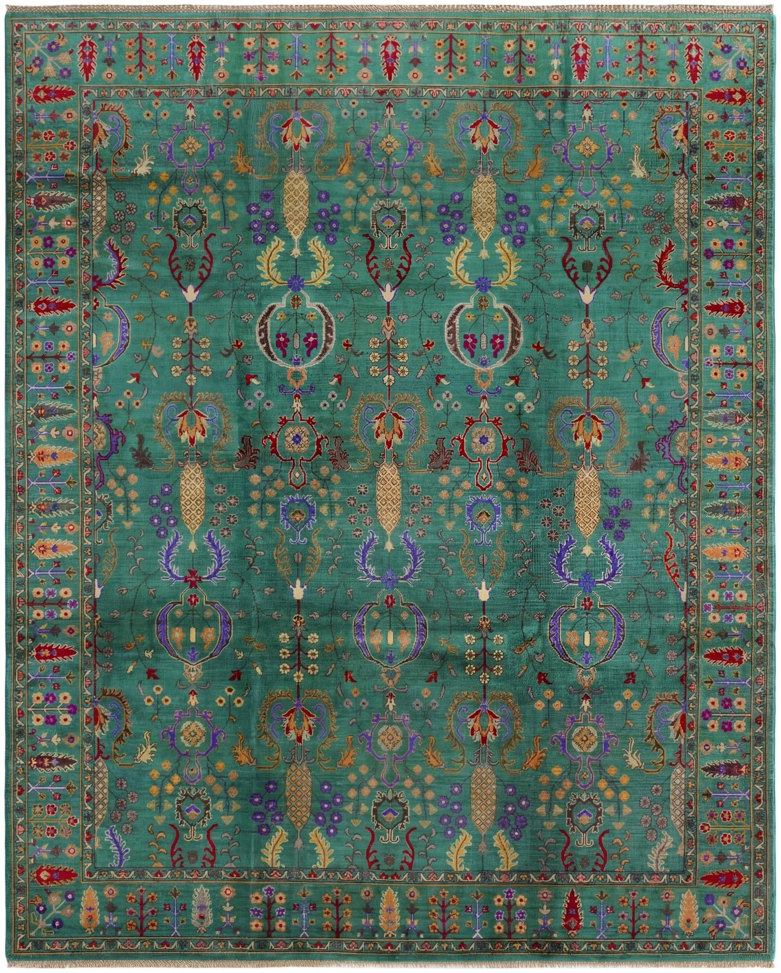 7' 10 x 9' 8 Hand Knotted Kazak Rug