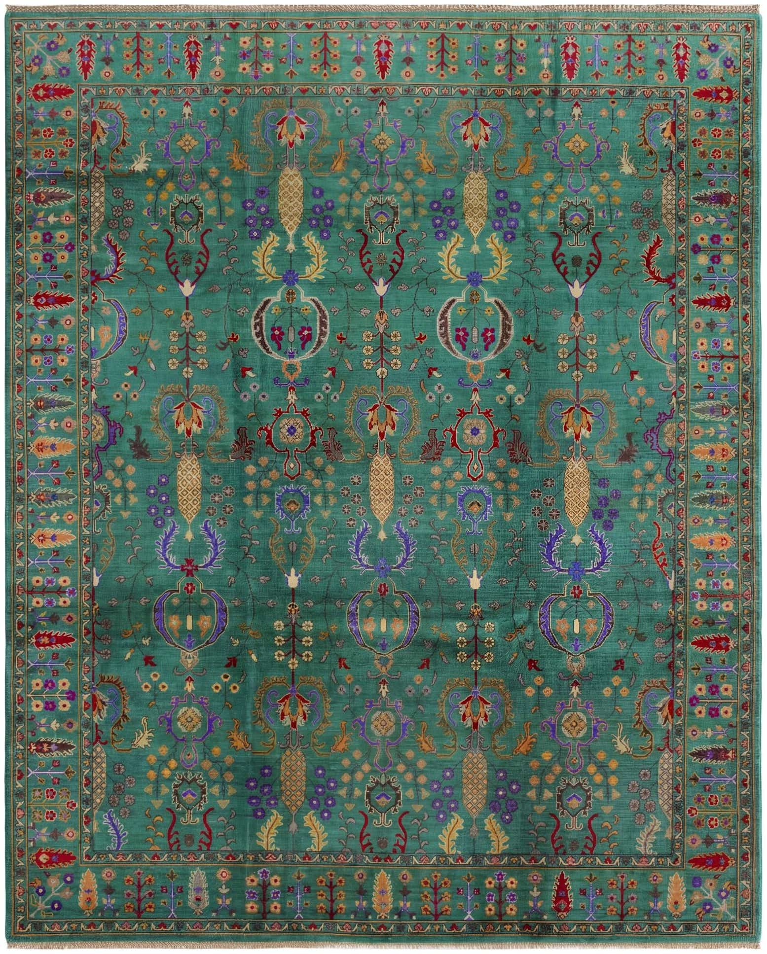 7' 10 x 9' 8 Hand Knotted Kazak Rug