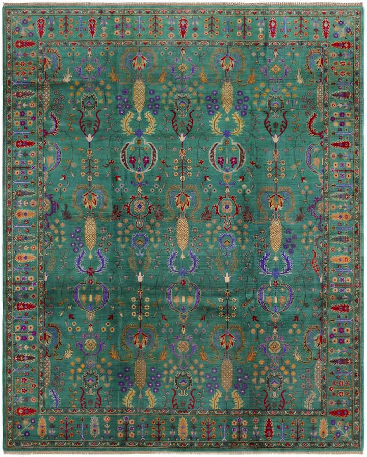 7' 10 x 9' 8 Hand Knotted Kazak Rug