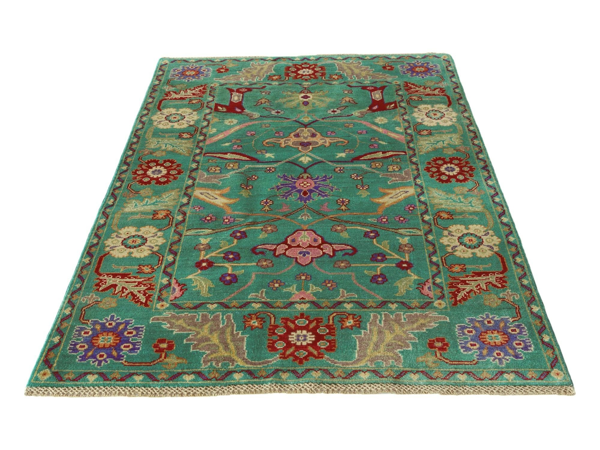 3' 11 x 6' 4 Hand Knotted Kazak Rug
