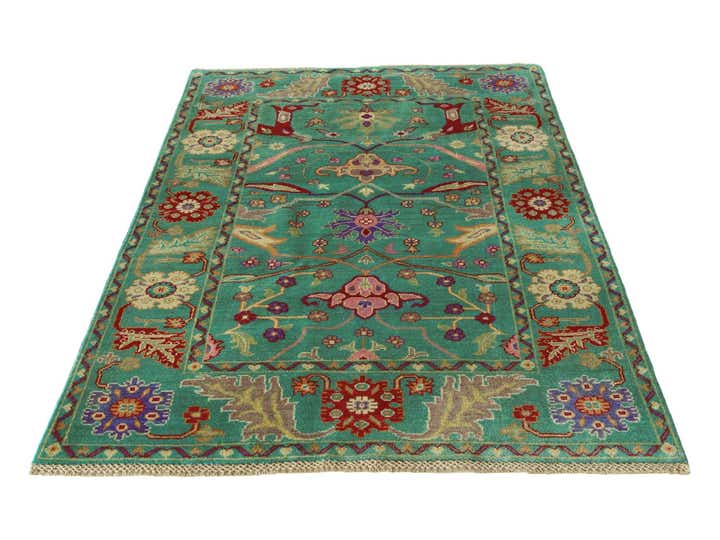 3' 11 x 6' 4 Hand Knotted Kazak Rug