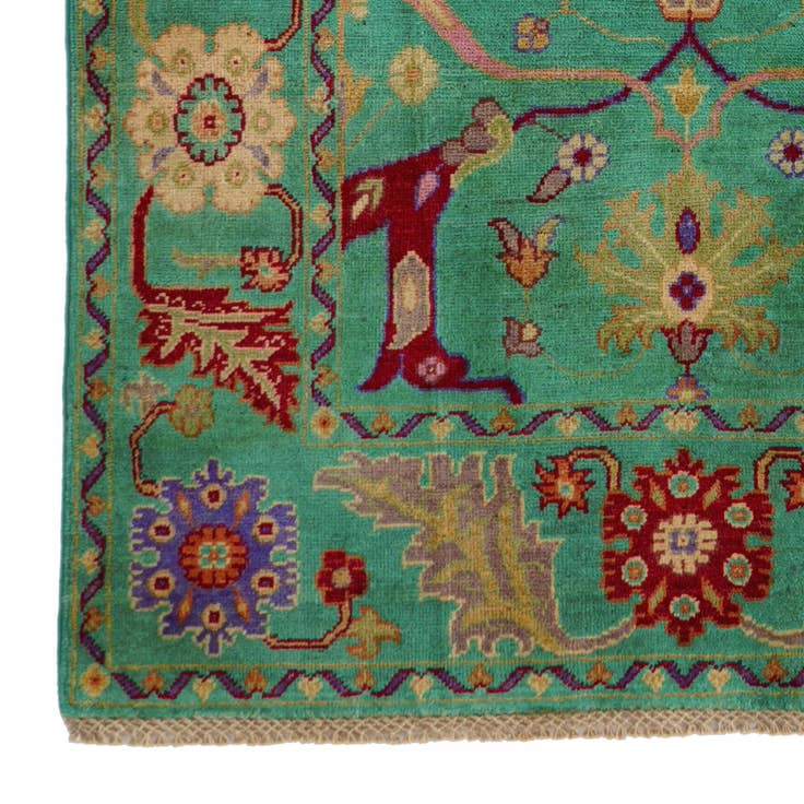Detail image of 3' 11 x 6' 4 Hand Knotted Kazak Rug