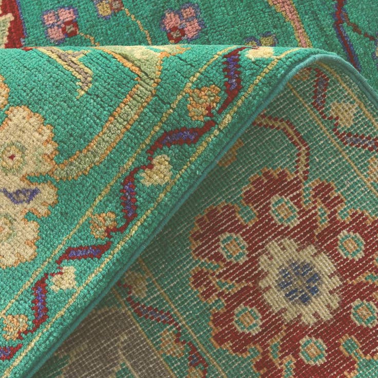 Detail image of 3' 11 x 6' 4 Hand Knotted Kazak Rug