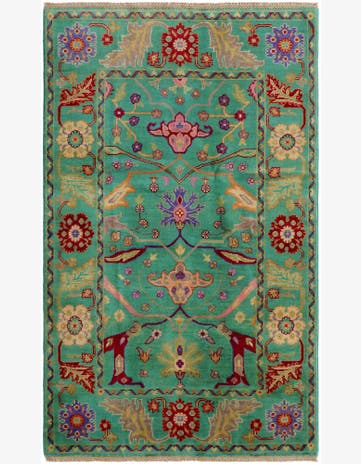 3' 11 x 6' 4 Hand Knotted Kazak Rug