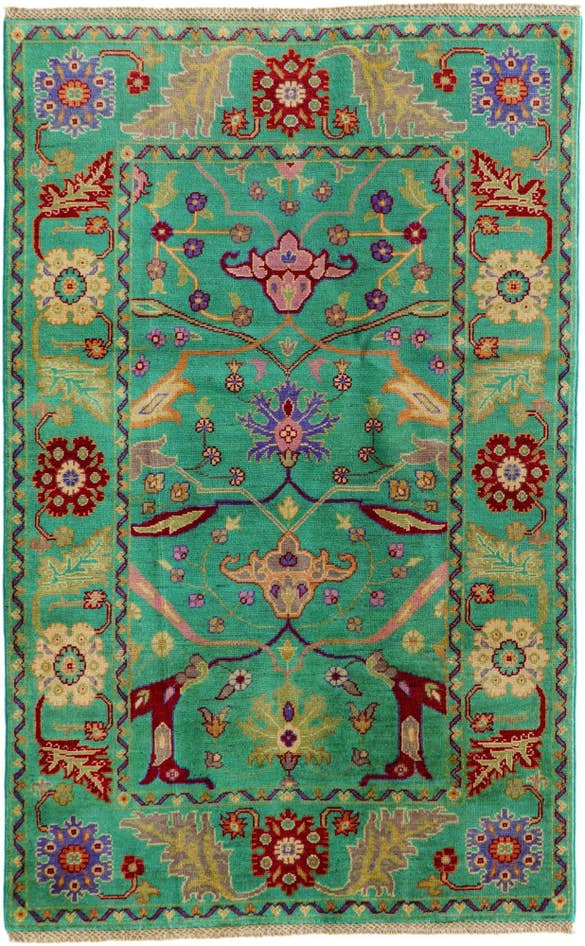 Detail image of 120cm x 195cm anudado a mano Kazak Alfombra