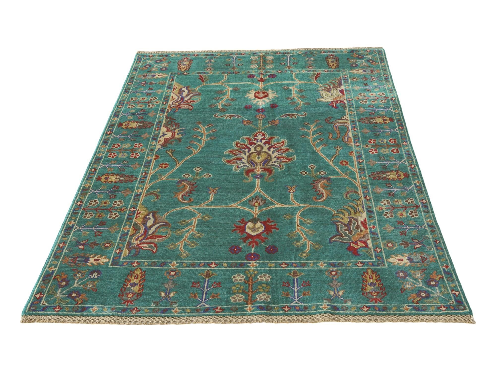 3' 10 x 5' 10 Hand Knotted Kazak Rug