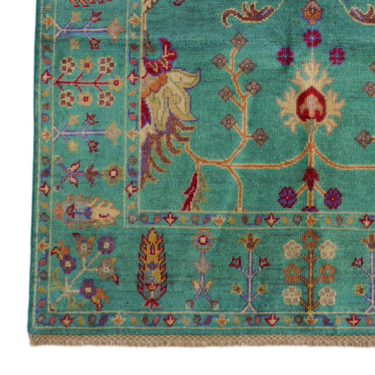 Detail image of 3' 10 x 5' 10 Hand Knotted Kazak Rug