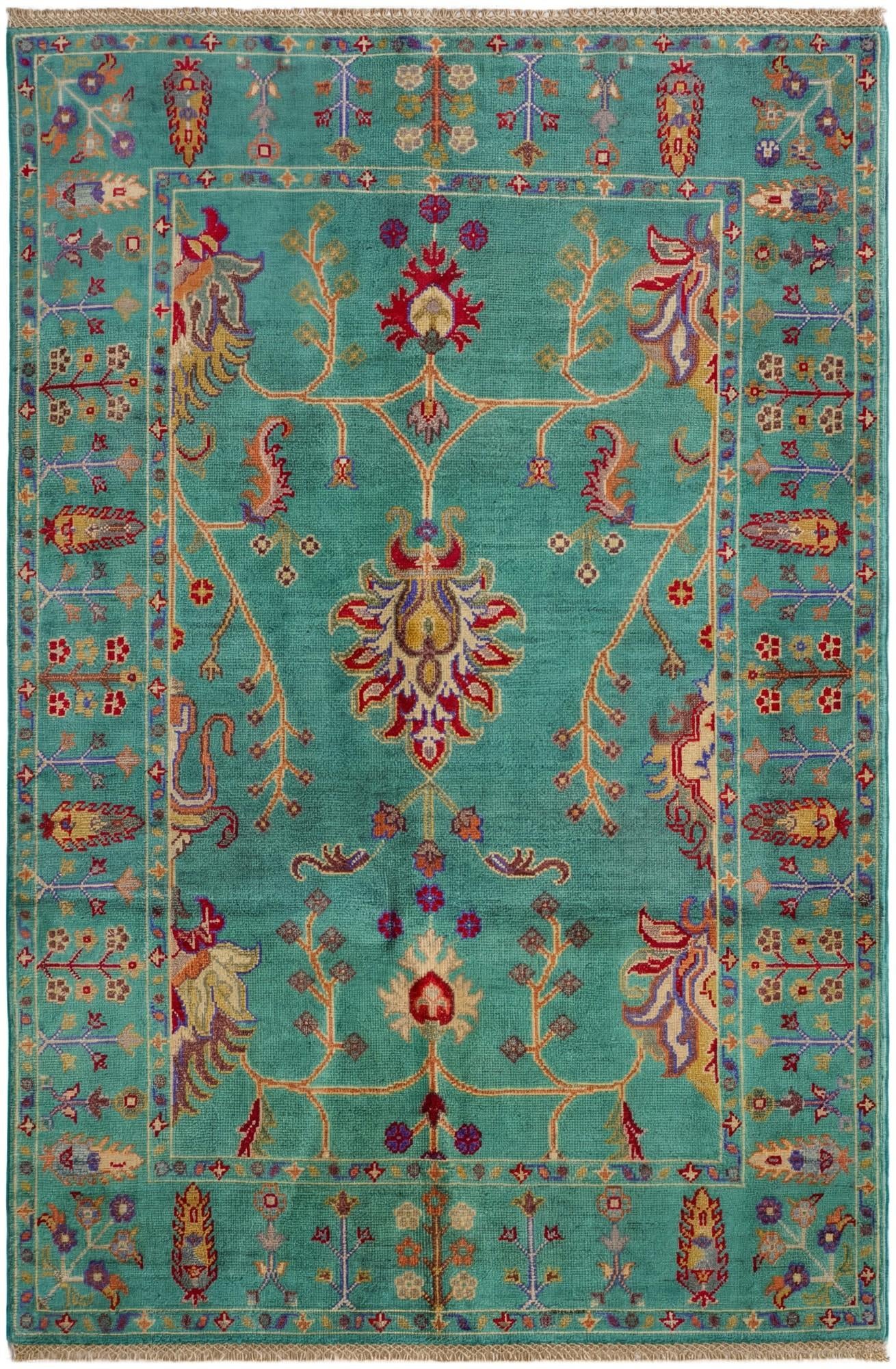 3' 10 x 5' 10 Hand Knotted Kazak Rug