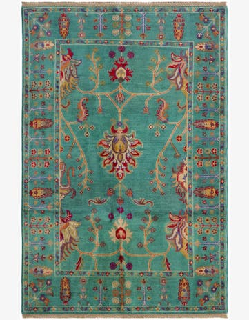 3' 10 x 5' 10 Hand Knotted Kazak Rug