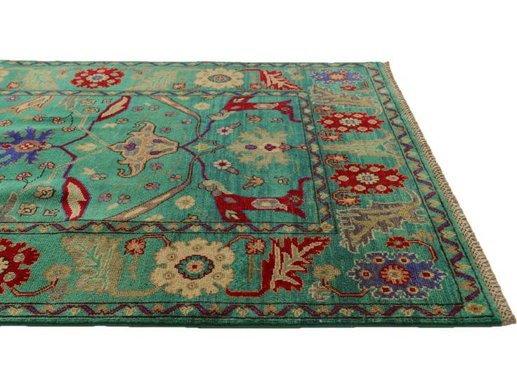 Detail image of 4' 2 x 6' 1 Hand Knotted Kazak Rug