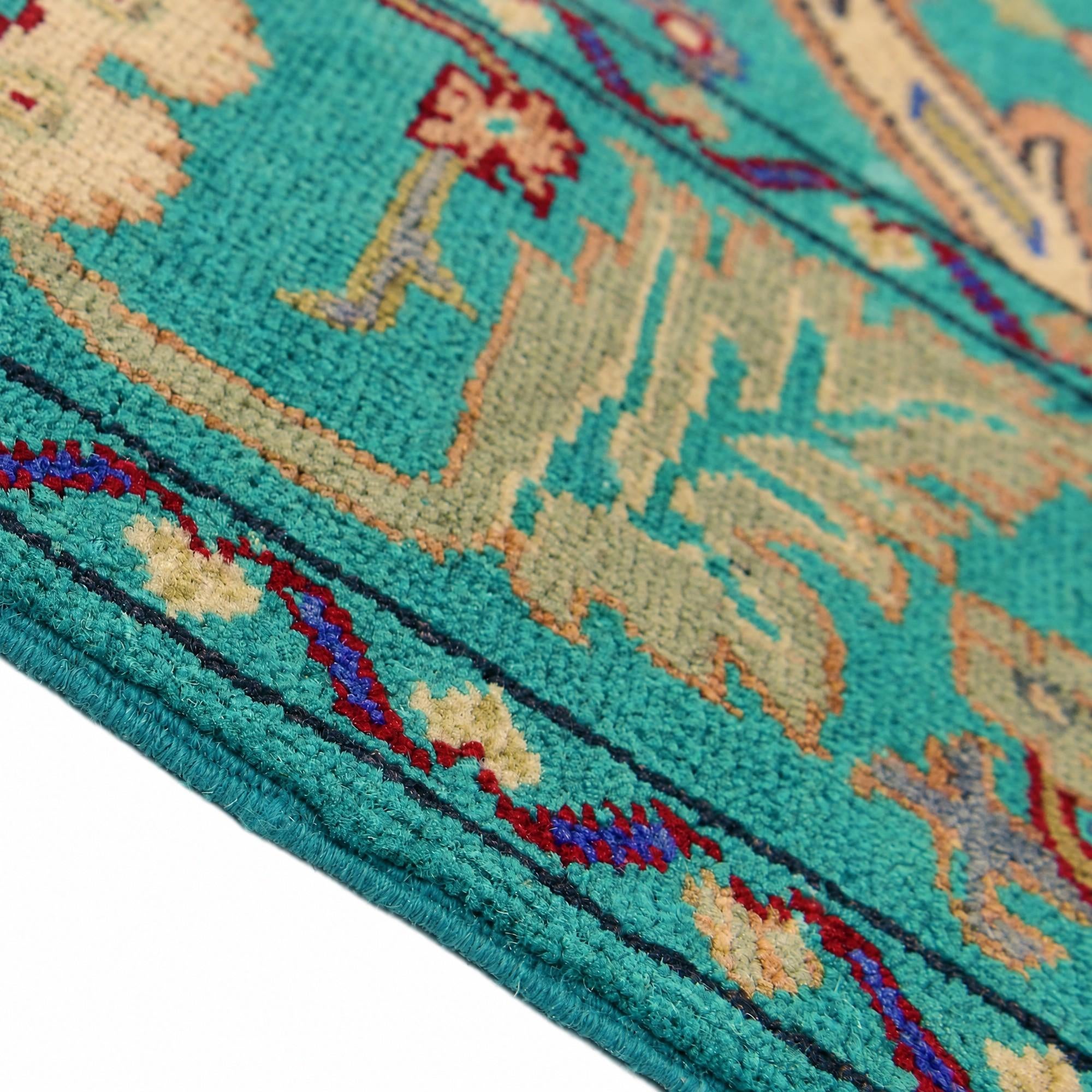 Detail image 8 of 12: 4' 2 x 6' 1 Hand Knotted Kazak Rug