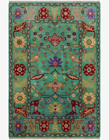 4' 2 x 6' 1 Hand Knotted Kazak Rug