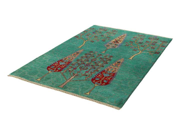 3' 3 x 4' 10 Hand Knotted Kazak Rug