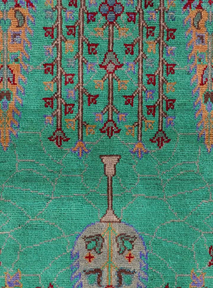 3' 3 x 4' 10 Hand Knotted Kazak Rug