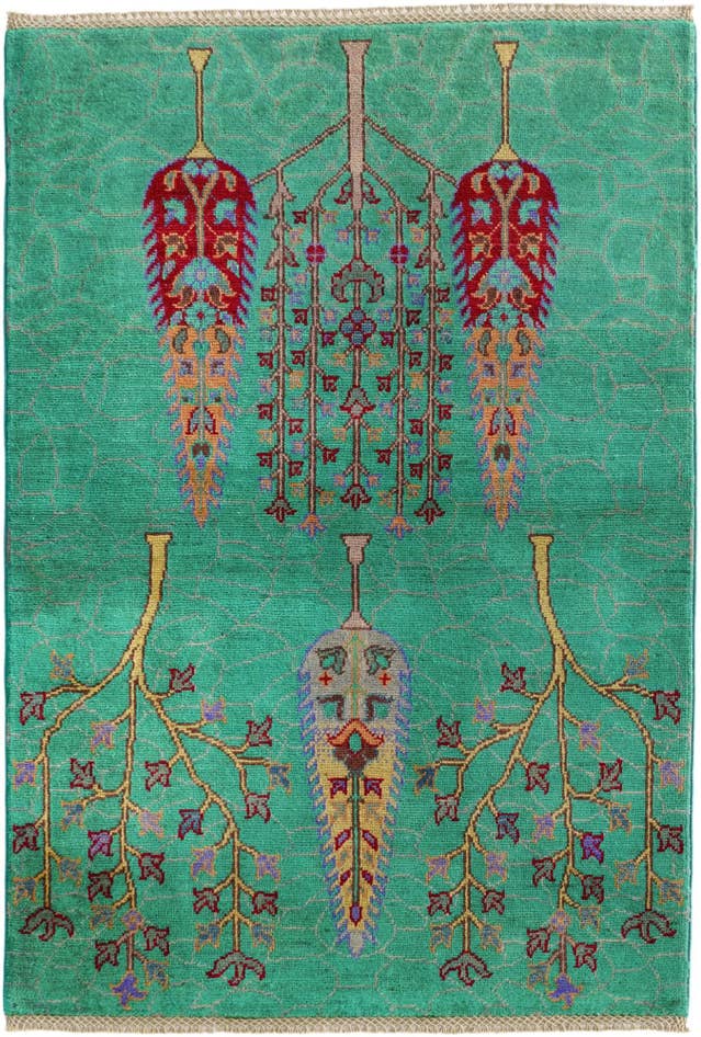 Detail image of 100cm x 145cm Hand Knotted Kazak Rug