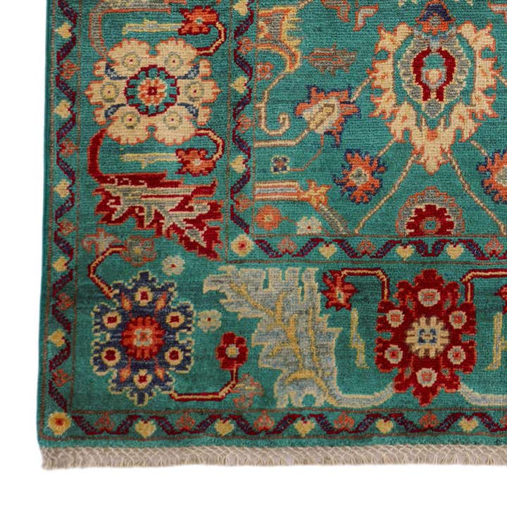 3' 2 x 4' 11 Hand Knotted Kazak Rug
