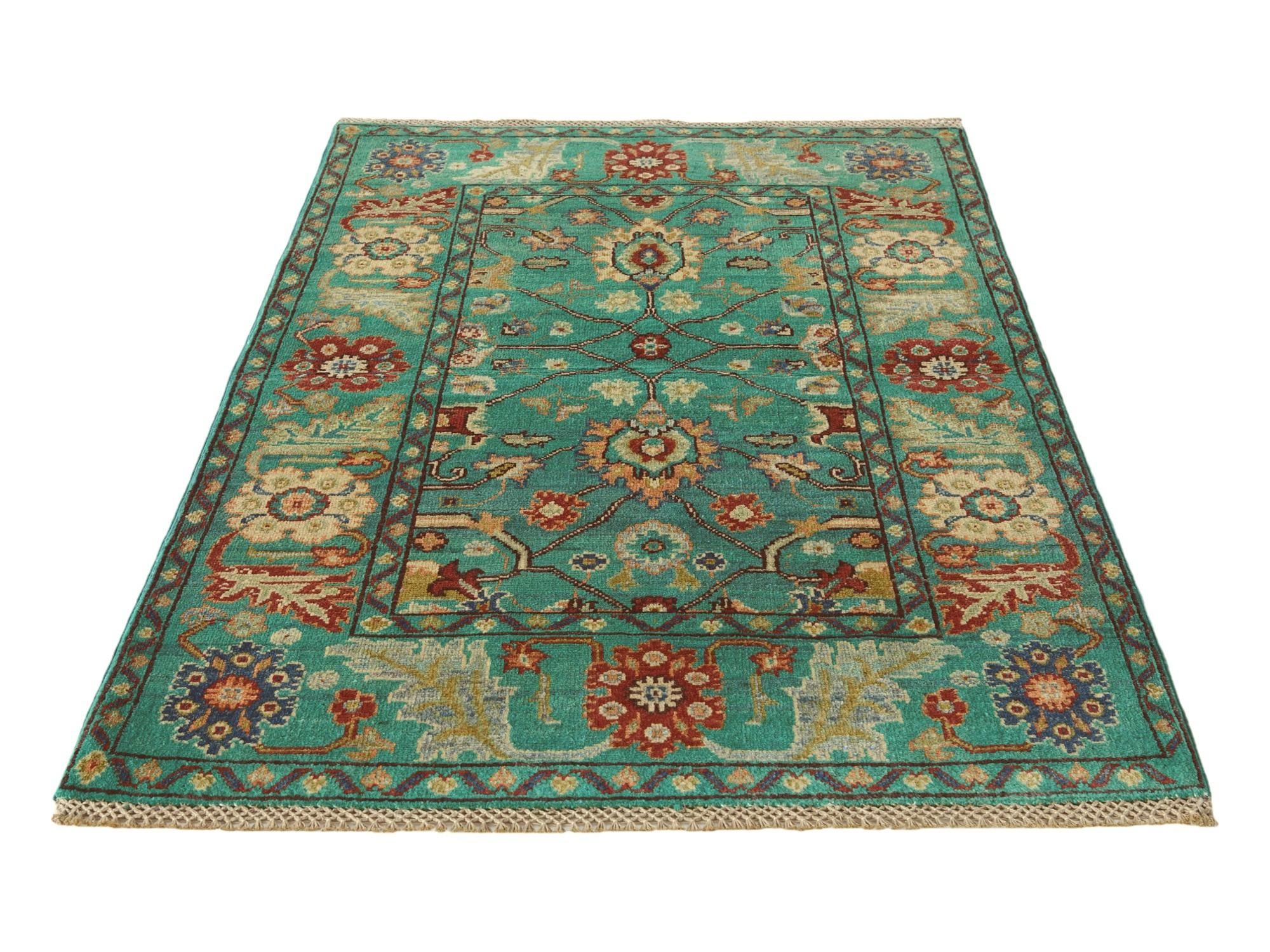 3' 3 x 5' Hand Knotted Kazak Rug