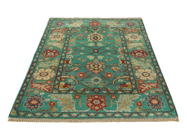 Detail image of 3' 3 x 5' Hand Knotted Kazak Rug