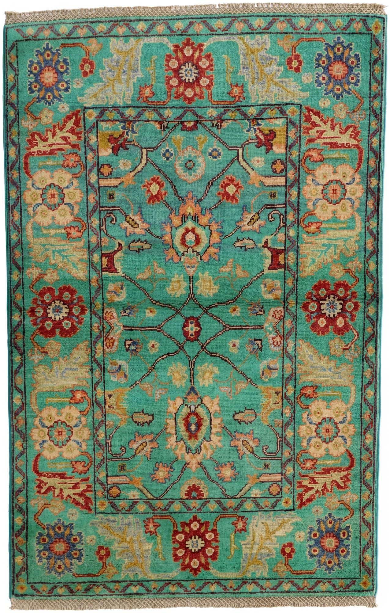 3' 3 x 5' Hand Knotted Kazak Rug