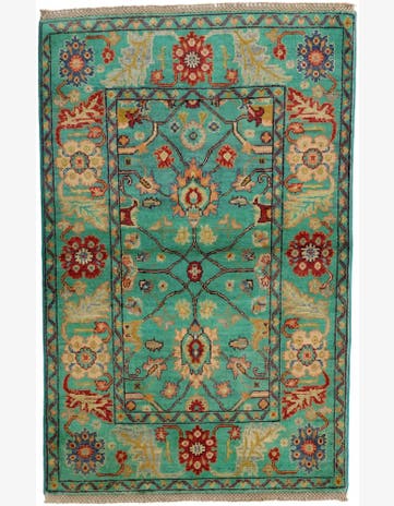 3' 3 x 5' Hand Knotted Kazak Rug