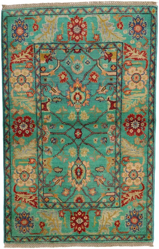 3' 3 x 5' Hand Knotted Kazak Rug