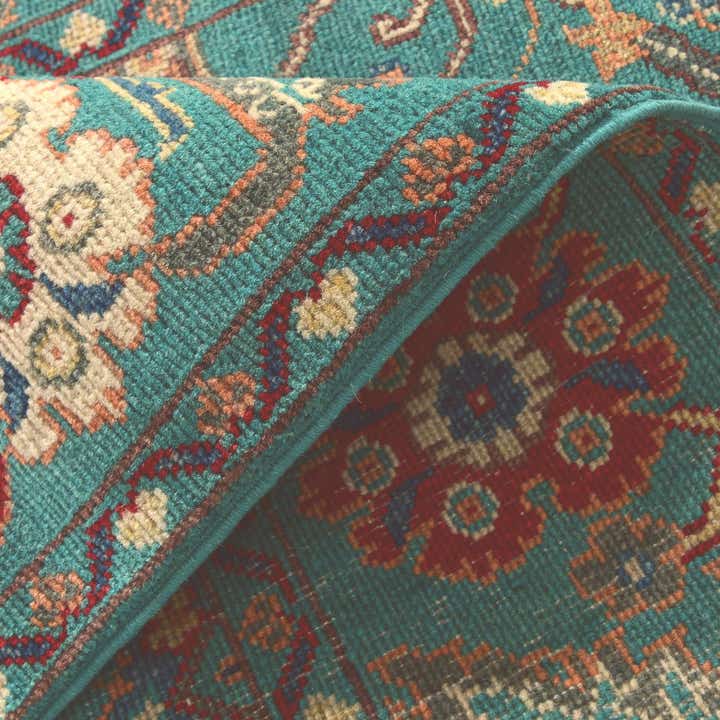 3' 4 x 4' 10 Hand Knotted Kazak Rug