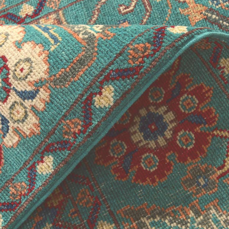Detail image of 3' 4 x 4' 10 Hand Knotted Kazak Rug